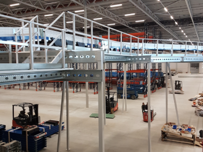 To-etasjes lager - mesanin i Norge 14